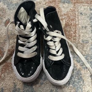 Revolution Kids Black Sequin Sneakers